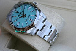 ROLEX 124300 OYSTER PERPETUAL WATCH TIFFANY BLUE DIAL CPO