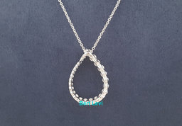 Journey Round Diamond Necklace 18" 1 ct 14K White Gold Retail $3,000