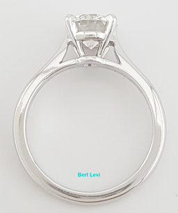 Cartier Solitaire 1895 Round Diamond Engagement Ring 1.21 ct Platinum Rtl $25.5K