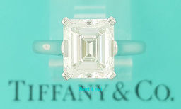 Tiffany & Co Emerald Diamond Solitaire Engagement Ring 3.1 ct Plat Rtl $120K