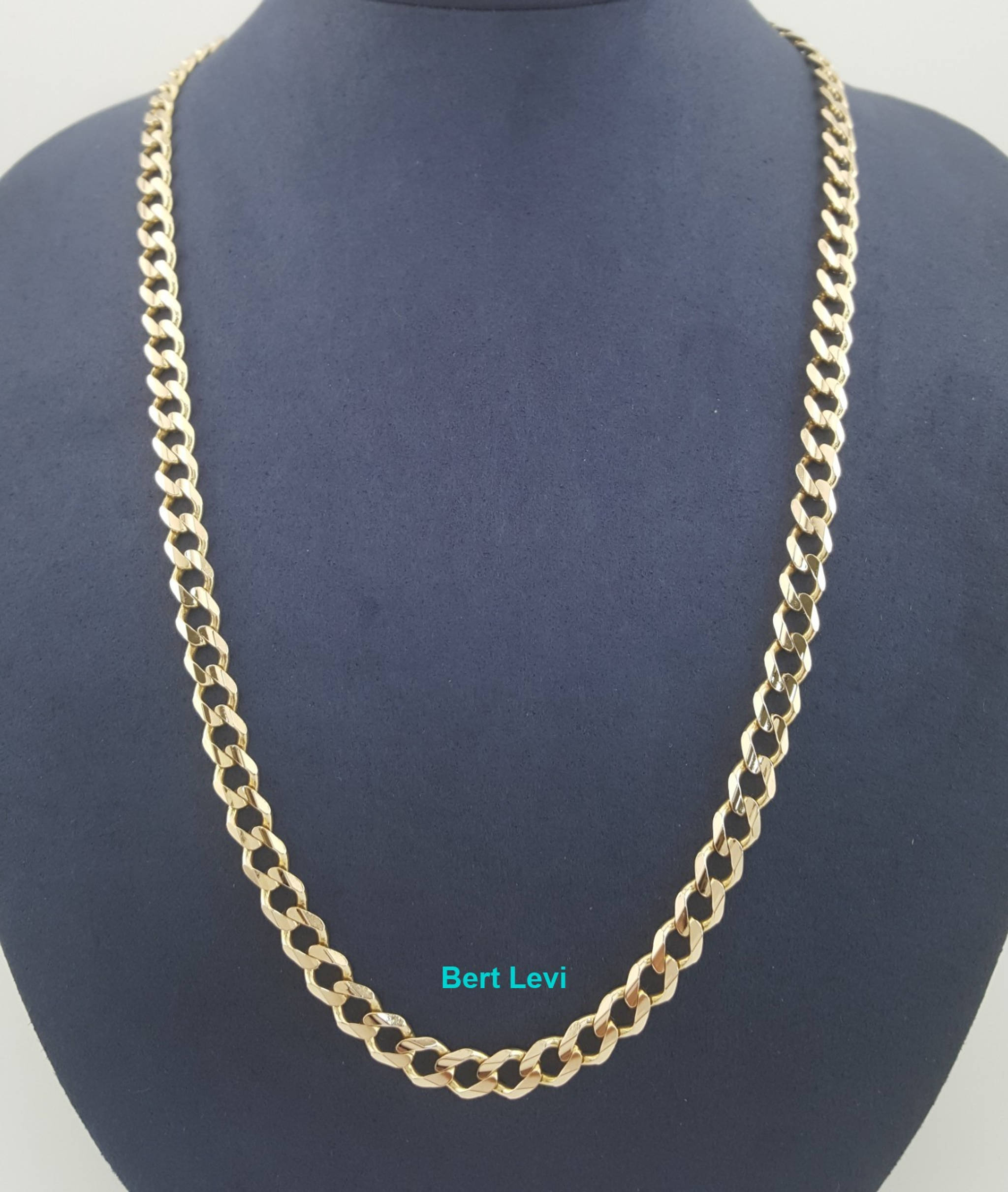 14k Yellow Gold Cuban Link Chain Necklace 20" 26 Grams 6 mm Italy