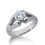 Thumbnail: Ladies 14KT White Gold Platinum Fancy Engagement Ring ENR2774
