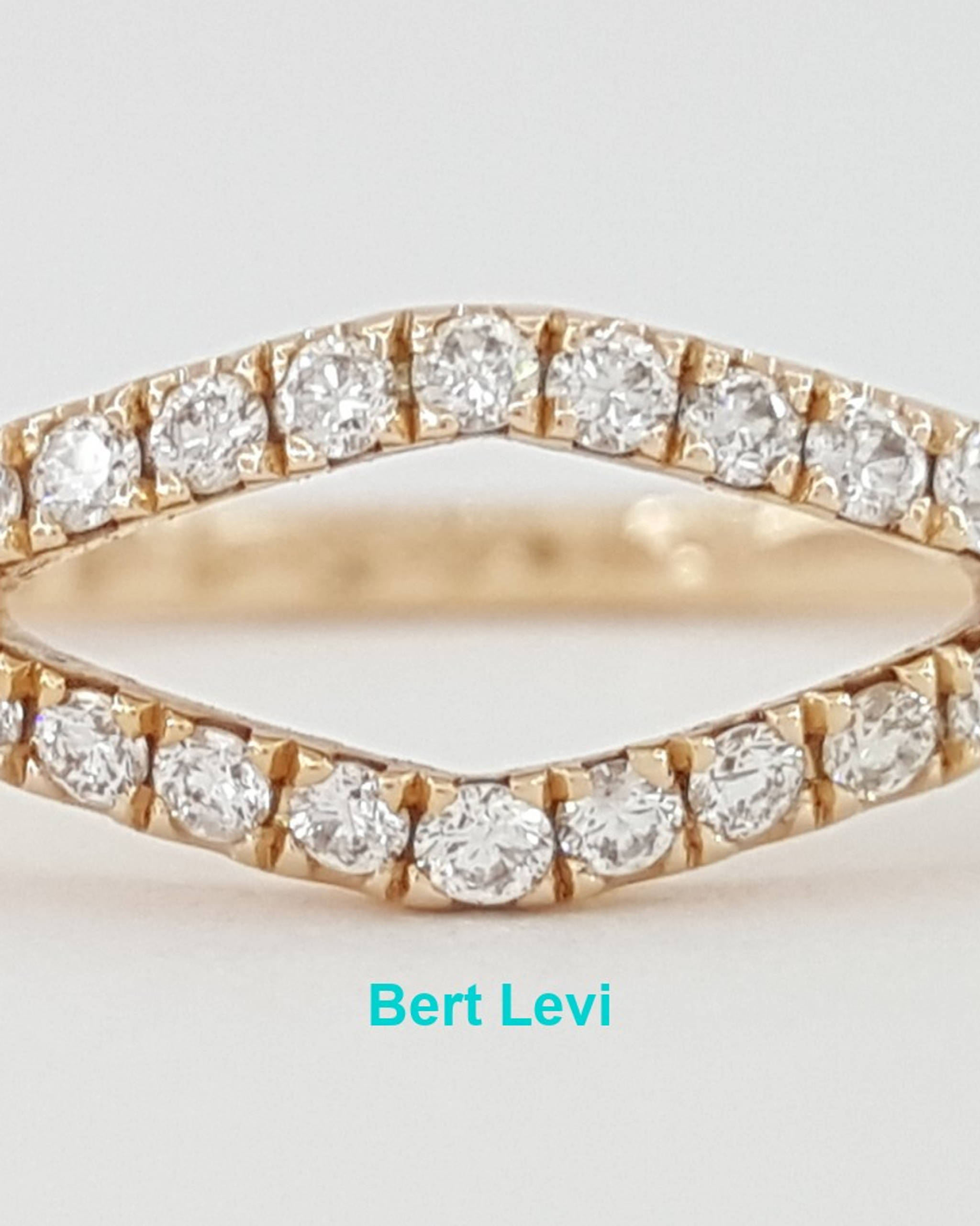 Evil Eye Diamond 14k Rose Gold Ring 0.25 ct 6 mm Rtl $1125