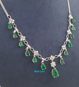 Colombian Emerald Diamond Drop Necklace 11.15 ct 18k Gold 18.8 Gr Rtl $30K