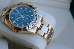 ROLEX 116508 DAYTONA WATCH 18K GOLD JOHN MAYER GREEN DIAL