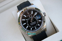 ROLEX 336239 SKYDWELLER 18K WHITE GOLD WITH OYSTERFLEX