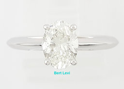 Tiffany & Co Oval Diamond Solitaire Platinum Engagement Ring 1 ct Rtl $14K