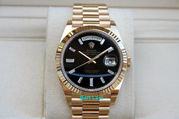 ROLEX 228238 DAY-DATE WATCH ONYX DIAMOND DIAL