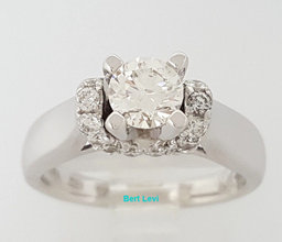 Diamond Engagement Ring w/ EGL-USA GemID 1 ct 14k White Gold Retail $5,250