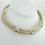 Thumbnail: 14K Gold Triple Cable Choker "X" Diamond Necklace 1.9ct 87 Grams “David Yurman”