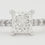 Thumbnail: Princess Brilliant Cut Diamond Engagement Ring 1.03 ct 14K White Gold