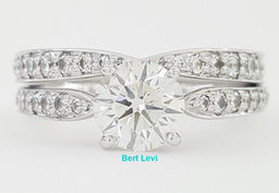 Tiffany & Co Harmony Diamond Platinum Engagement Ring & Band Set 1.38 ct $15,450