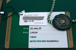 ROLEX 126334 DATEJUST 41MM WATCH WHITE ROMAN DIAL OYSTER