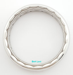 Tacori Sculpted Crescent 112-4 4.4mm Men's Platinum Wedding Band Rtl 2,990