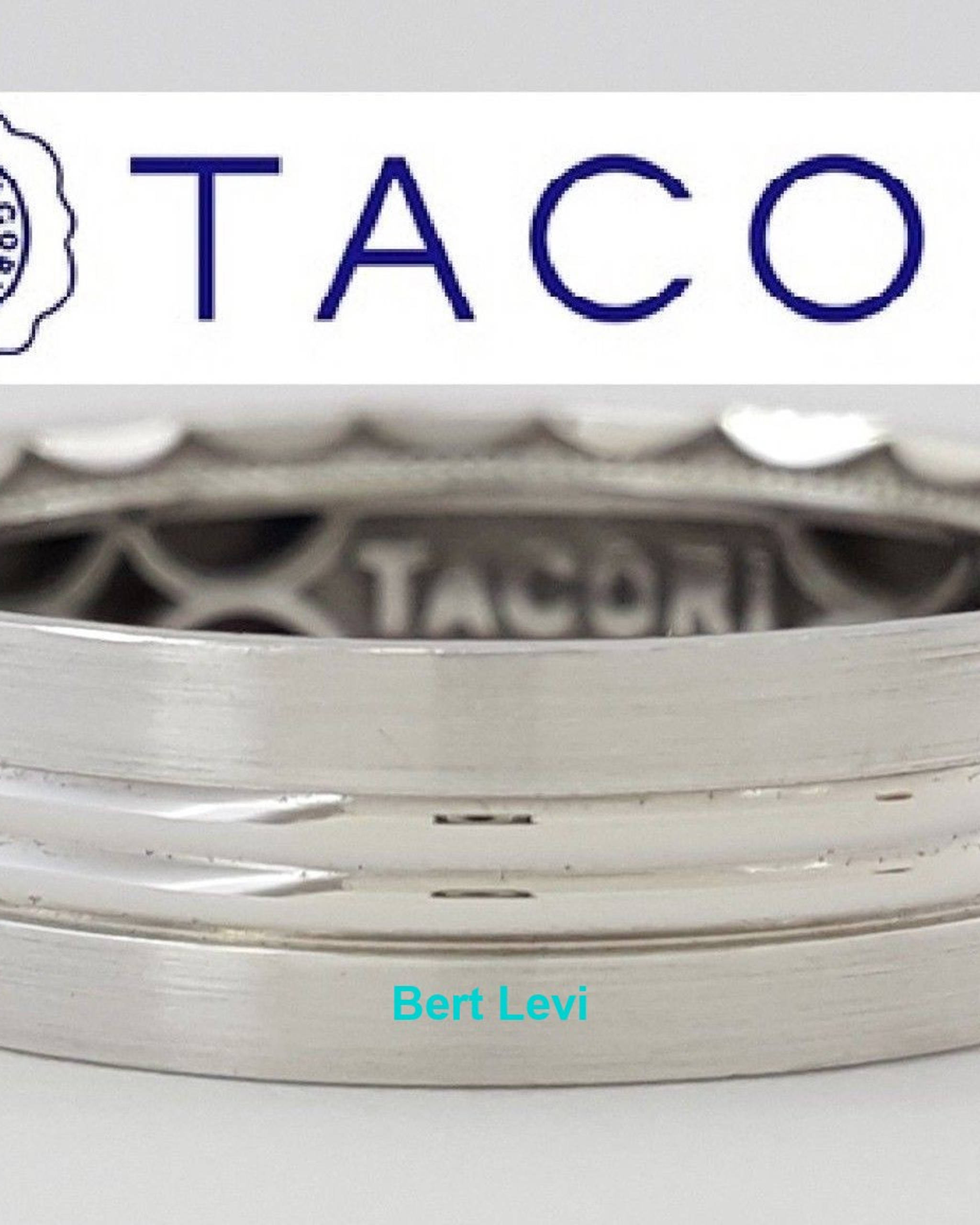 TACORI Sculpted Crescent 109-6S 6mm Men's 18K White Gold Wedding Band Rtl $2,150