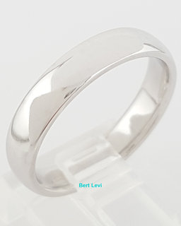 Platinum Comfort Fit Wedding Band Ring 4 mm 6.7 grams Size 6.5