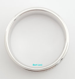 Benchmark RECF56440 14K White Gold Comfort Fit Wedding Band 6mm Size 10