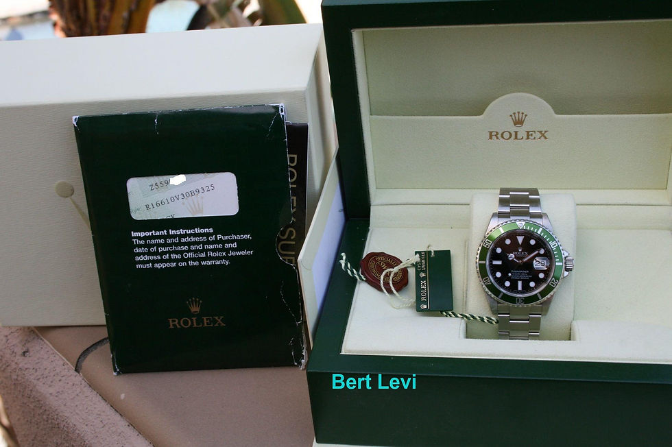 Thumbnail: ROLEX GREEN SUBMARINER Z SERIAL MODEL 16610LV ANNIVERSARY SUB LV UNPOLISHED