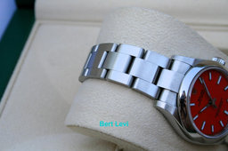ROLEX 277200 OYSTER PERPETUAL WATCH 31MM RED CORAL DIAL