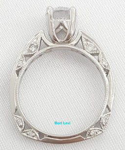 Tacori Platinum Semi-Mount Diamond Engagement Ring 0.3 ct Rtl $4,520