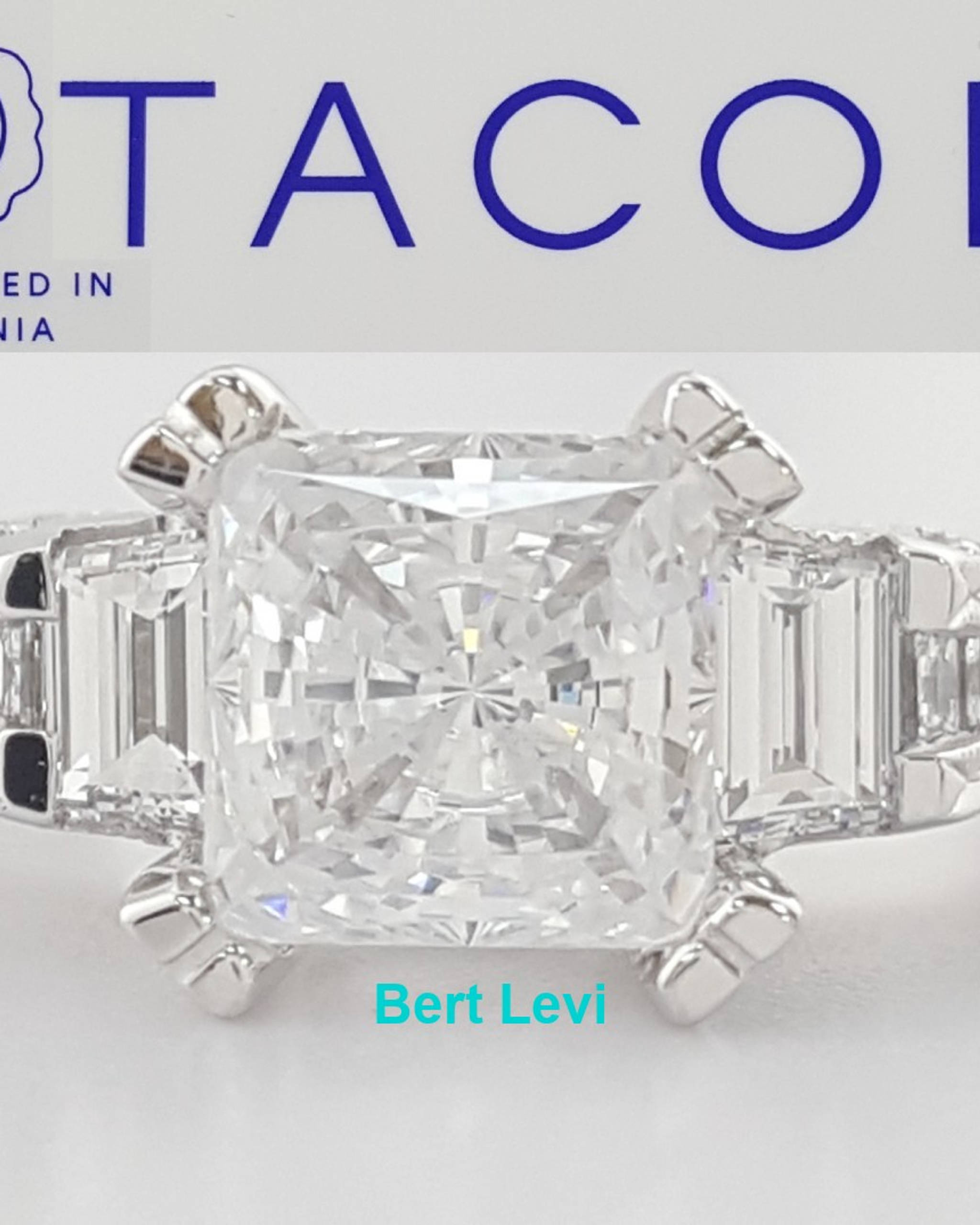 Tacori Three Stone 67307 Semi-Mount Engagement Ring 0.7ct 18k WG Retail $6080