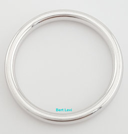 14K White Gold Comfort Fit Wedding Band Ring 3.1 Grams 2.5 mm Size 7