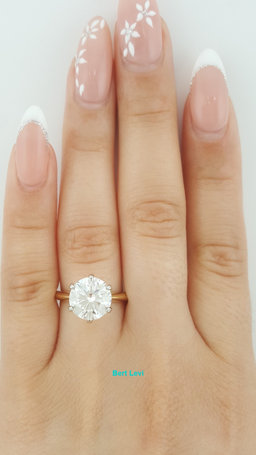 Tiffany & Co Round Diamond Solitaire Engagement Ring 3.07ct 18k & Plat Rtl $115K
