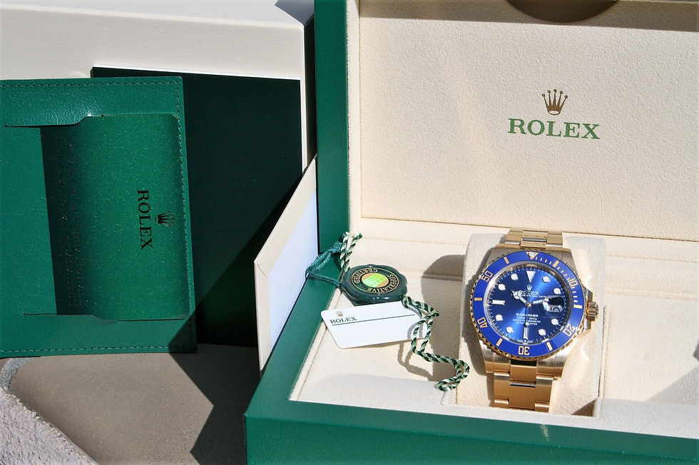 Thumbnail: ROLEX 126618 SUBMARINER BLUE 18K YELLOW GOLD