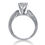 Thumbnail: Ladies 14KT White Gold Platinum Solitaires Engagement Ring ENR1755