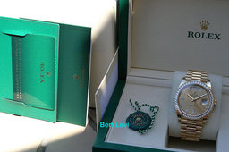 ROLEX 228348 DAY-DATE 40MM WATCH DIAMOND DIAL DIAMOND BEZEL