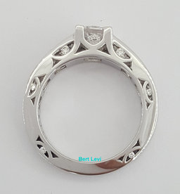 TACORI Neotare Princess Diamond Engagement Ring 18K Gold AGS 1.90 ct Rtl $13,090