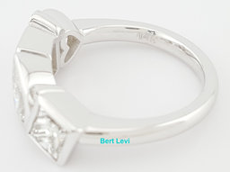 Emerald Princess Pear Heart Diamond Ring 2.79 ct 14K W Gold Retail $14.5K