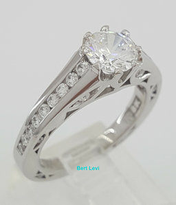 TACORI 18K Gold Neotare 280065 Semi-Mount Engagement Ring 0.48 ct Retail $5,600