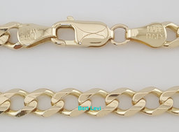 14k Yellow Gold Cuban Link Chain Necklace 20" 26 Grams 6 mm Italy