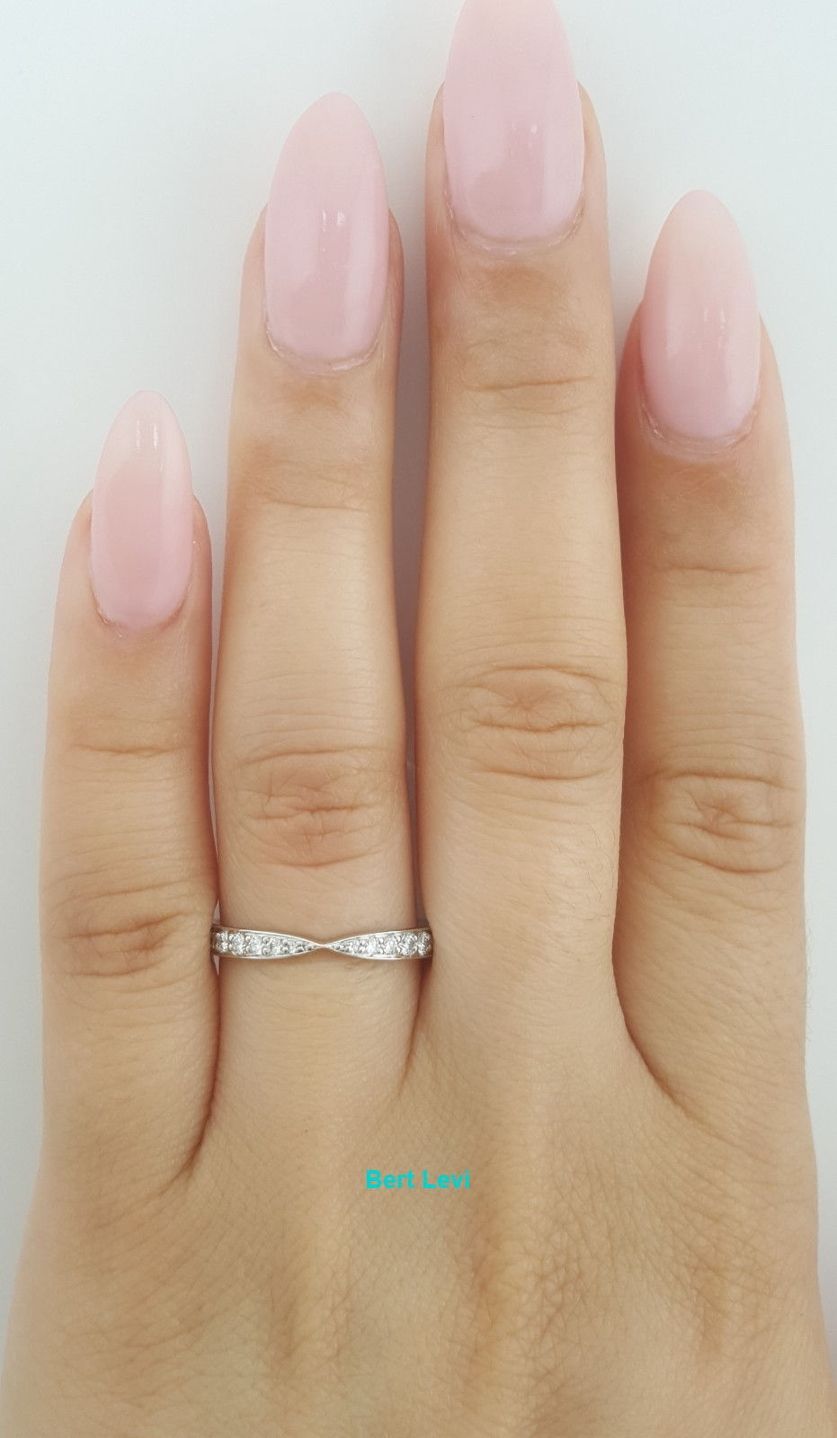 Thumbnail: Tiffany & Co Harmony Diamond Wedding Band Platinum 2.5 mm 0.23 ct Retail $3,500