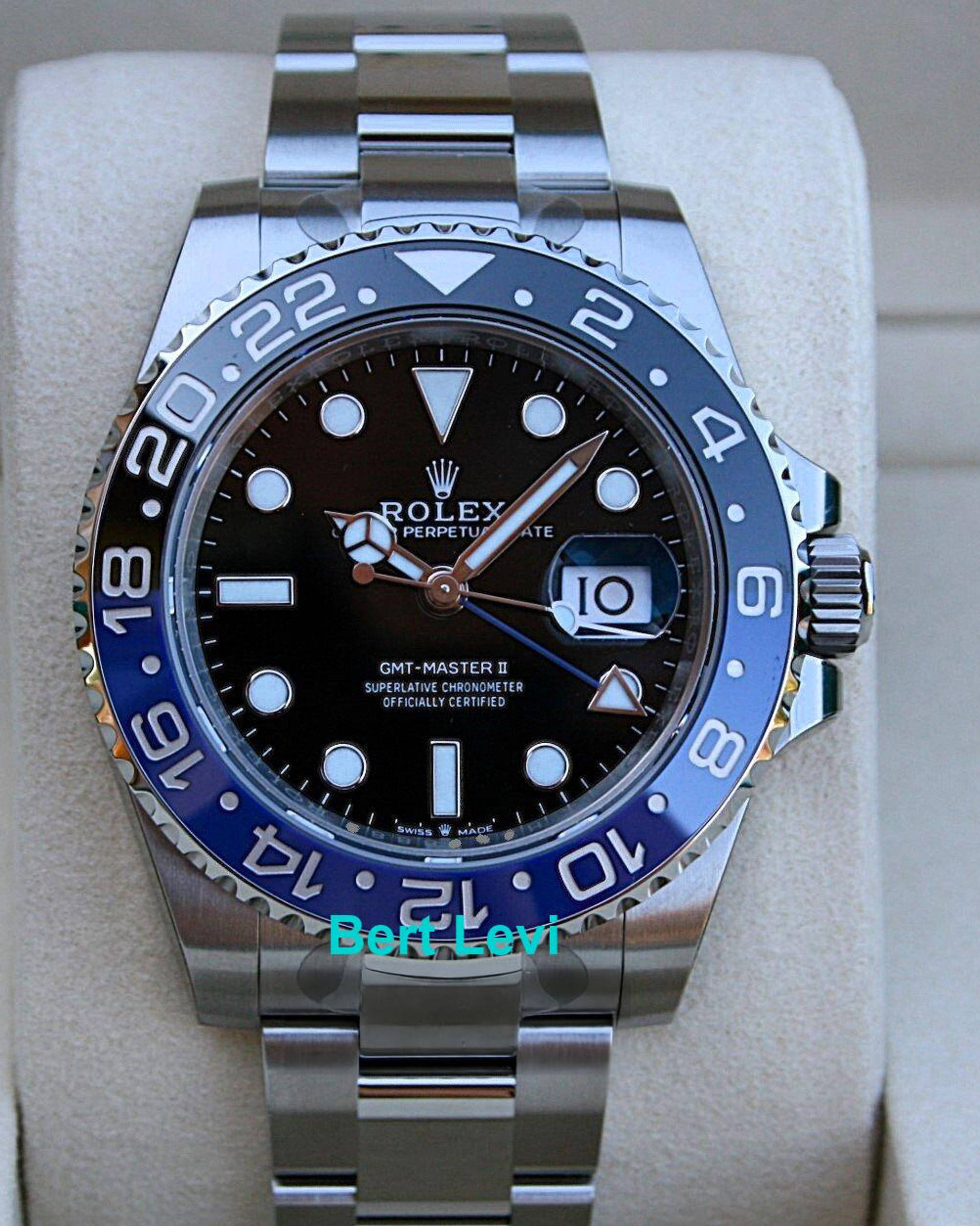 ROLEX 126710BLNR GMT BATMAN WATCH NIB