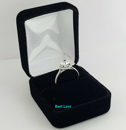 Uneek USM08RD-7RD Halo 14K White Gold Semi-Mount 0.37 ct  Engagement Ring