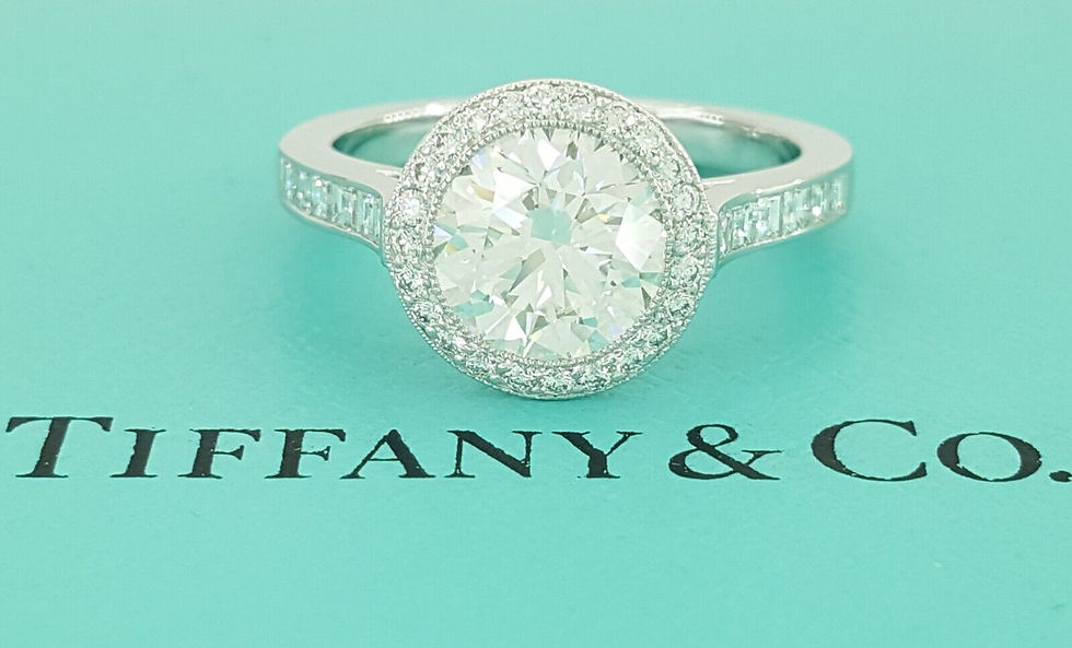 Tiffany & Co Embrace Round Diamond Halo Engagement Ring 2.27 ct Retail $57.5K
