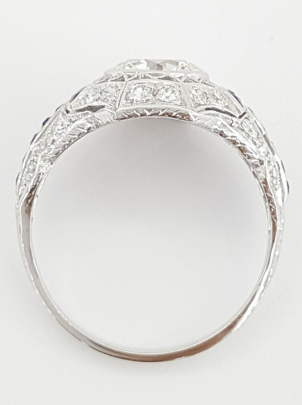 Thumbnail: Vintage Art Deco Old European Diamond Engagement Ring 2.63 ct Platinum Rtl $35K