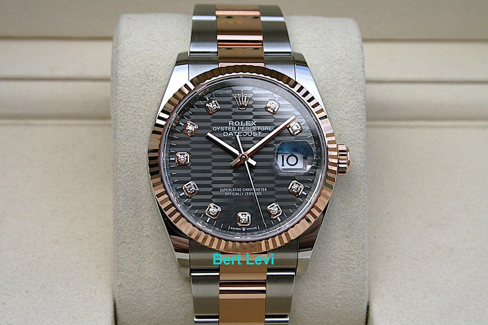 Thumbnail: ROLEX 126231 DATEJUST 18K/SS SLATE MOTIF DIAMOND DIAL