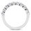 Thumbnail: Ladies 14KT White Gold Platinum Diamond Wedding Band WB5417
