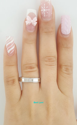Tiffany & Co Together Diamond Double Migraine Wedding Band Ring Plat Rtl $2,650