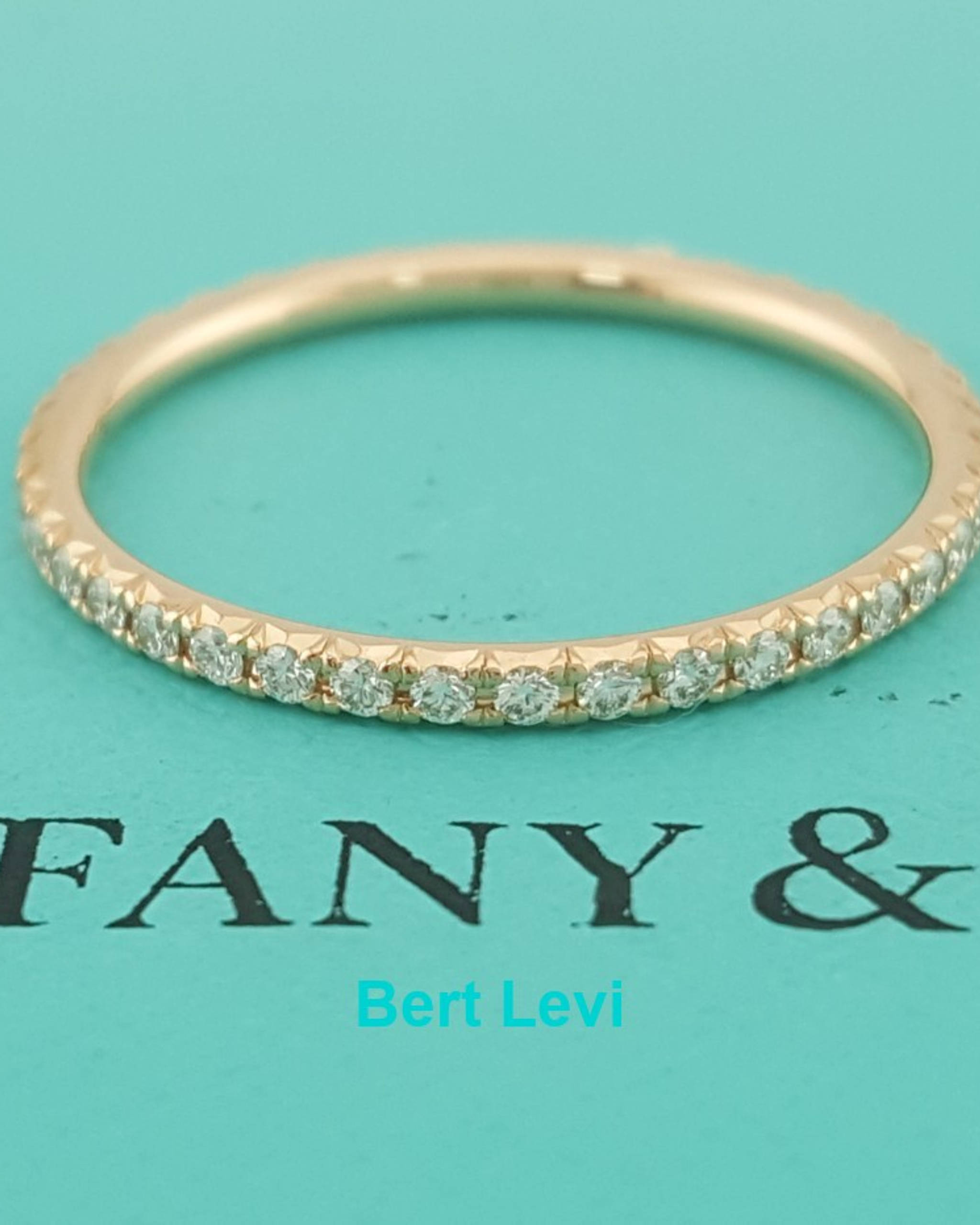 Tiffany & Co Soleste Full Circle Eternity Diamond Ring 0.21 ct 18K Rose Gold