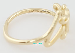 Tiffany & Co Paloma Picasso Graffiti Love Ring 18K Yellow Gold