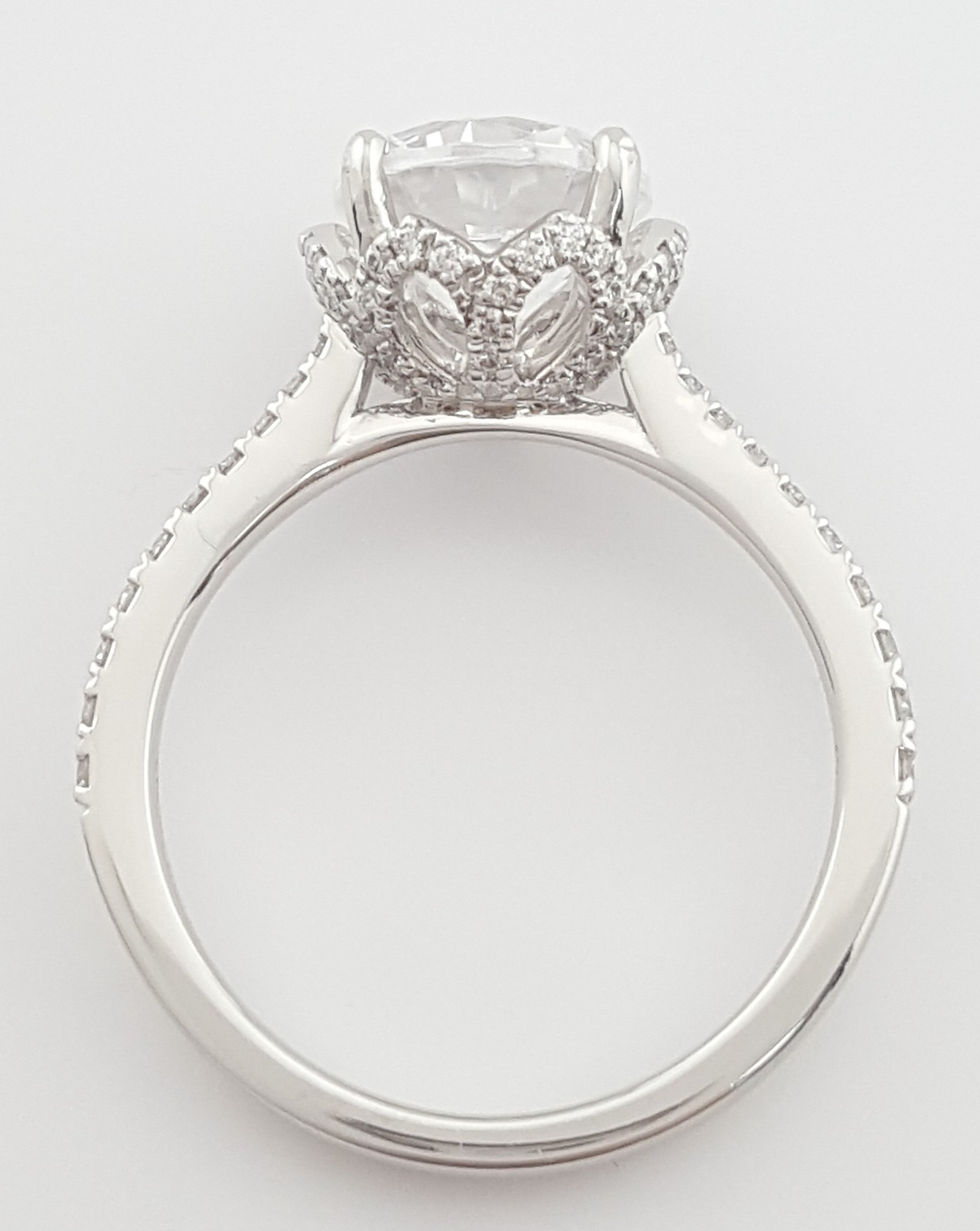 Thumbnail: Simon G MR2478 Semi-Mount Diamond 0.28 ct Platinum Engagement Ring $2,420