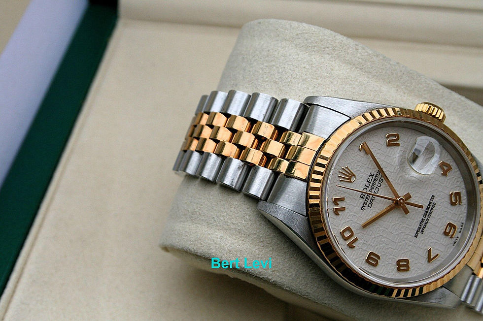 Thumbnail: ROLEX 16233 DATEJUST 18K/SS IVORY JUBILEE ARABIC DIAL