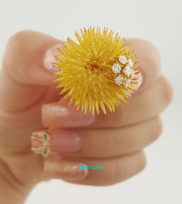Vintage Tiffany & Co Diamond Sea Urchin Brooch Pin 0.55 ct 18k Gold 16.8 Grams