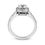 Thumbnail: Ladies 14KT White Gold Platinum Halo Engagement Ring ENR4016