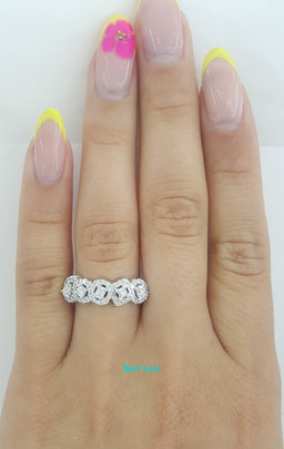 Princess Oval Emerald Round Pear Halo Diamond Ring 14K White Gold 0.5 ct $2,295
