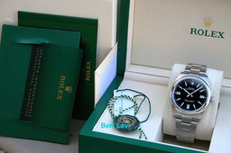 ROLEX 134300 OYSTER PERPETUAL WATCH BLACK DIAL